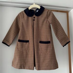 Pepa London Chester Puppytooth Dress in Caramel